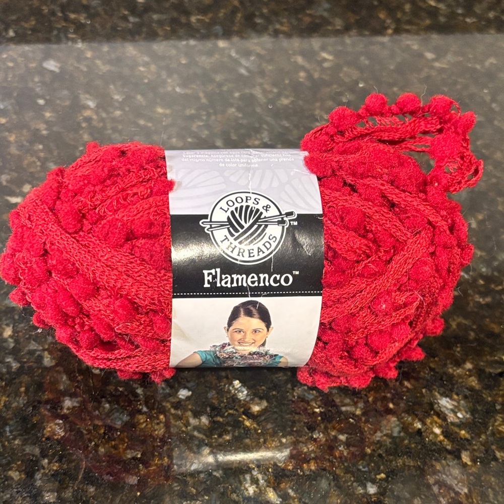 Loops & Threads Flamenco Red Yarn
